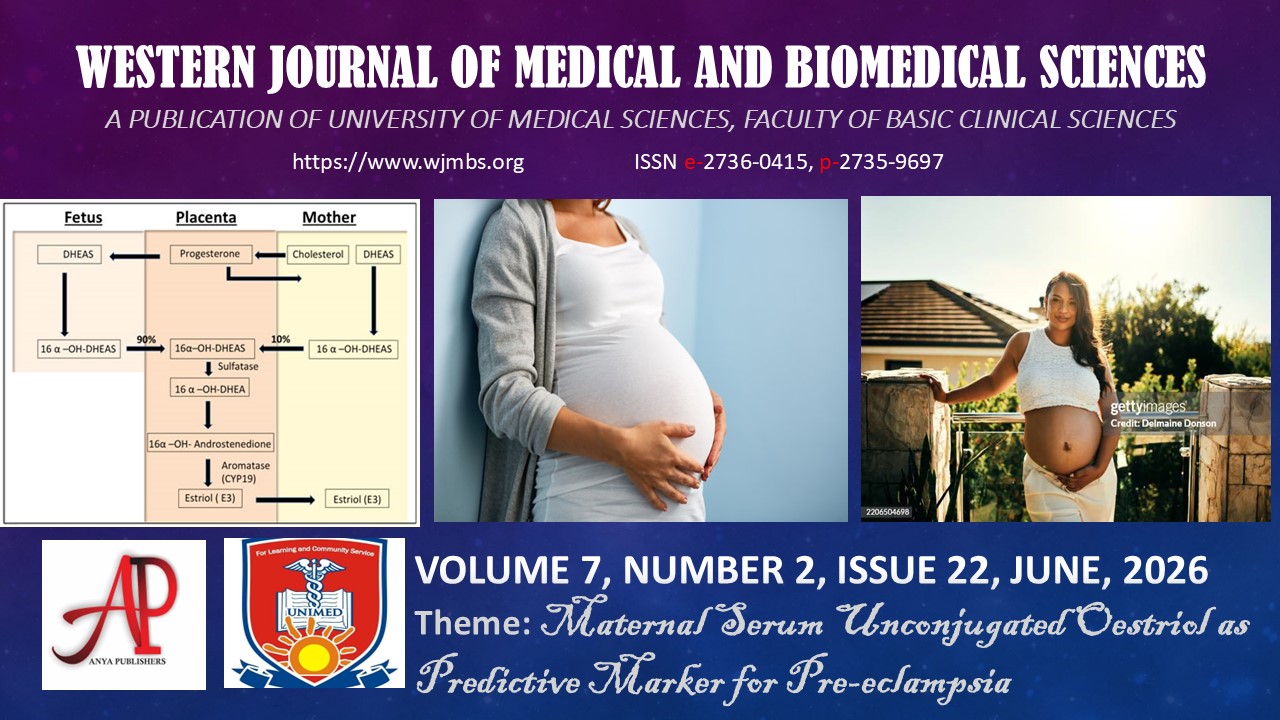 					View Vol. 7 No. 2 (2026): Maternal Serum Unconjugated Oestriol as Predictive Marker for Pre-eclampsia
				